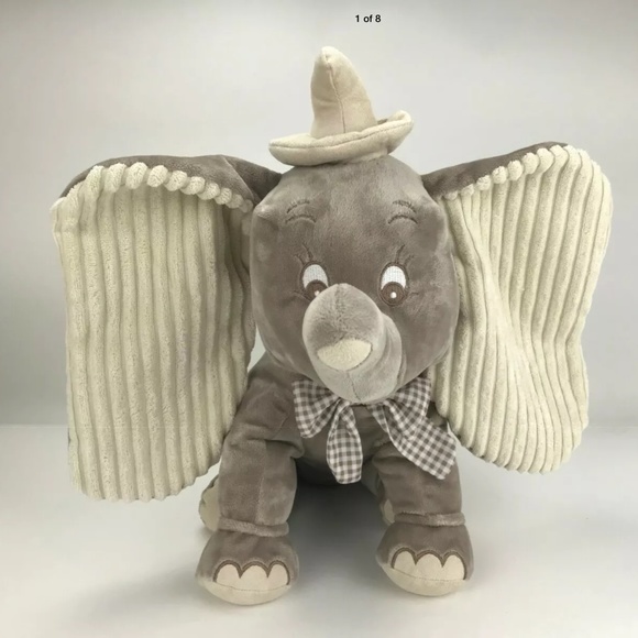 Disney Store Dumbo Elephant Gray Plush 15” Tall